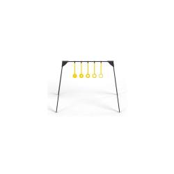Cible KYL &agrave; 5 anneaux en acier AR500 pour armes &agrave; percussion annulaire