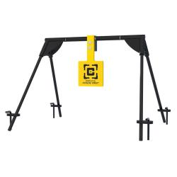 Cible oscillante Caldwell en acier AR500 avec support