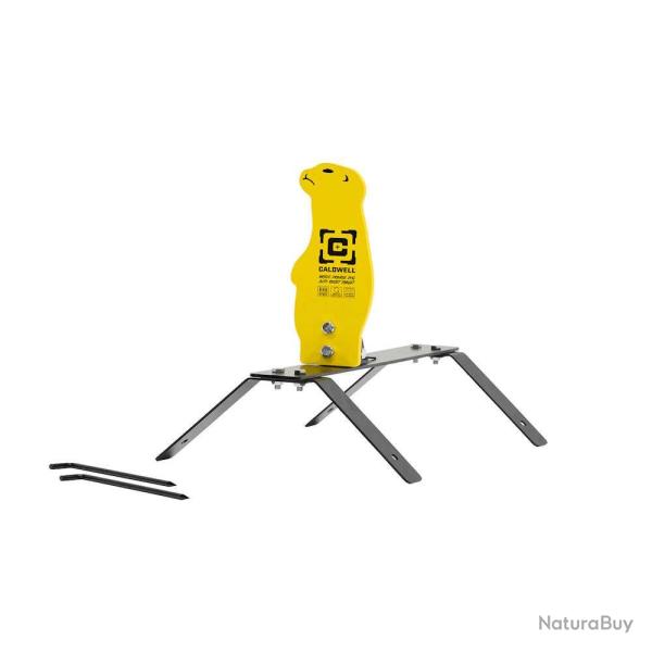 Cible chien de prairie en acier AR500 avec remise en position automatique