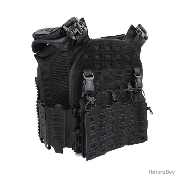 Gilet tactique porte-plaques Drake MK4 - Corso Tactical Noir
