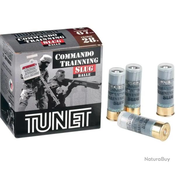 Cartouches TUNET Commando Training Slug Cal. 12/67 28g - Boite de 25 unit�s