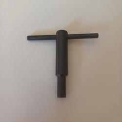 Cl&eacute; pour chemin&eacute;e poudre noire
