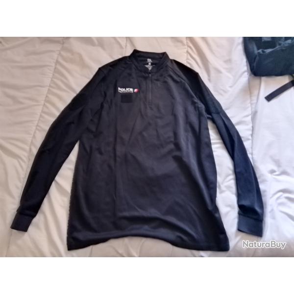 T-shirt manches longues police nationale XL