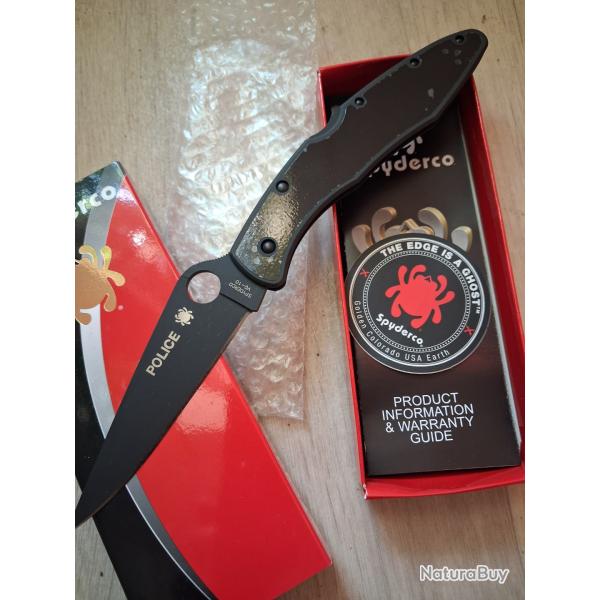 Spyderco police noir c07bkp