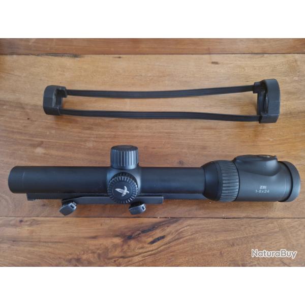 Vends lunette swarovski Z8 i 1_8 x 24 � rail avec montage Blaser
