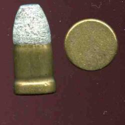 12 mm Perrin 1859 - &eacute;tui laiton - amor&ccedil;age central couvert - longue balle plomb m&eacute;plate