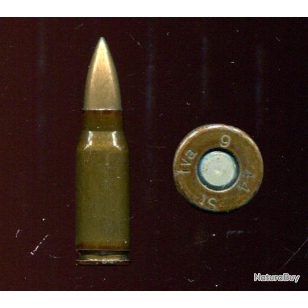 7.92 x 33 kurz Sturmgewehr - Allemagne 1944 - balle cuivre - marquage : fva 44