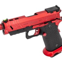 R&eacute;plique Airsoft GBB Gaz Vorsk CS HI-capa Vengeance Compact noir et rouge 1J