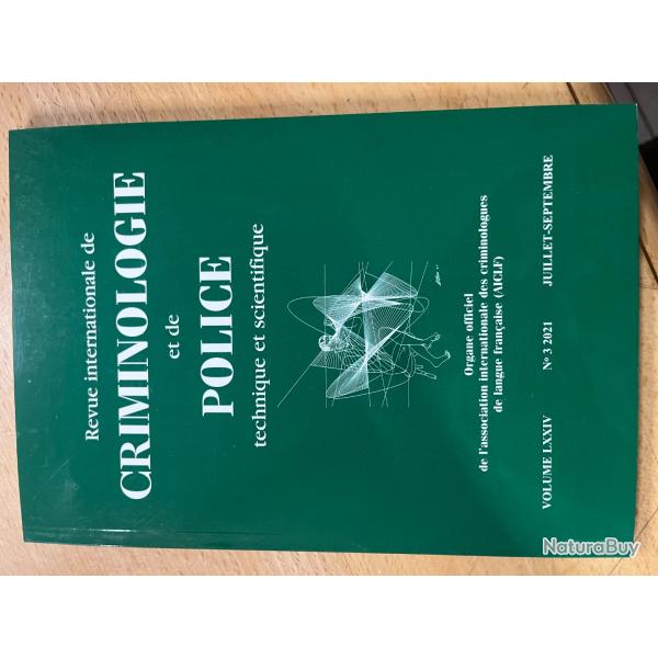 Criminologie et de police