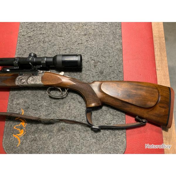 Occasion express Beretta superpos� cal 9,3x74r avec swarovski Z6 ret 4 et montage pivotant