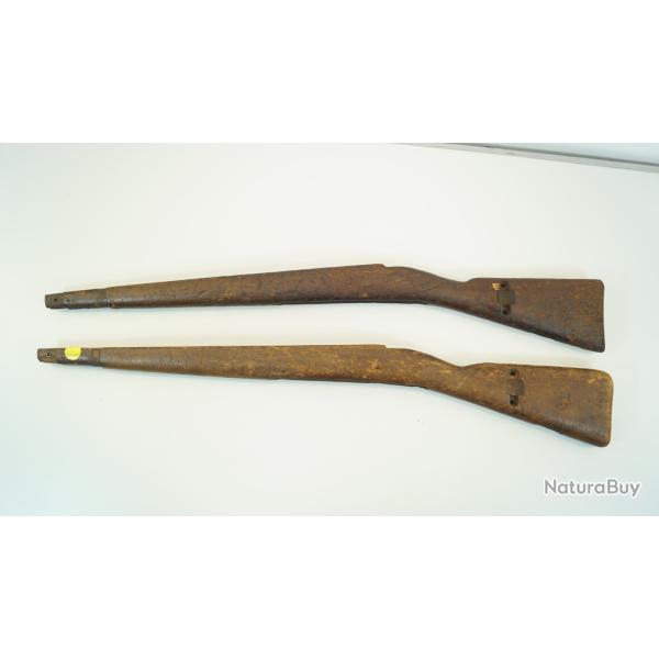 lot deux crosse carcano 91/24  pour ench�re 1� sans prix de r�serve