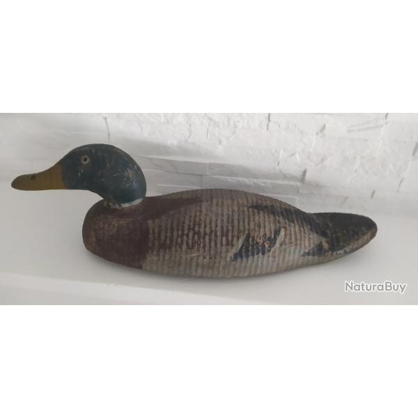 Appelant Canard de chasse en bois USA yeux en verre