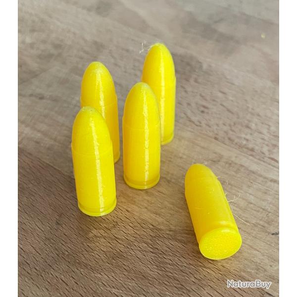 Balles Inertes 9mm Luger / Balles d'entrainement Lot de 5