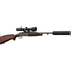 Pack affut carabine Kipplauf FAIR K500 cal.7x65r + lunette microdot 2.5-10x50 + silencieux (PEX55)