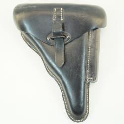 holster cuir noir reproduction pour walther p38