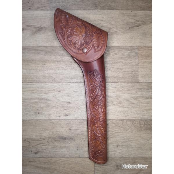 holster floral 1858 buffalo 12" /saa 1873 12"