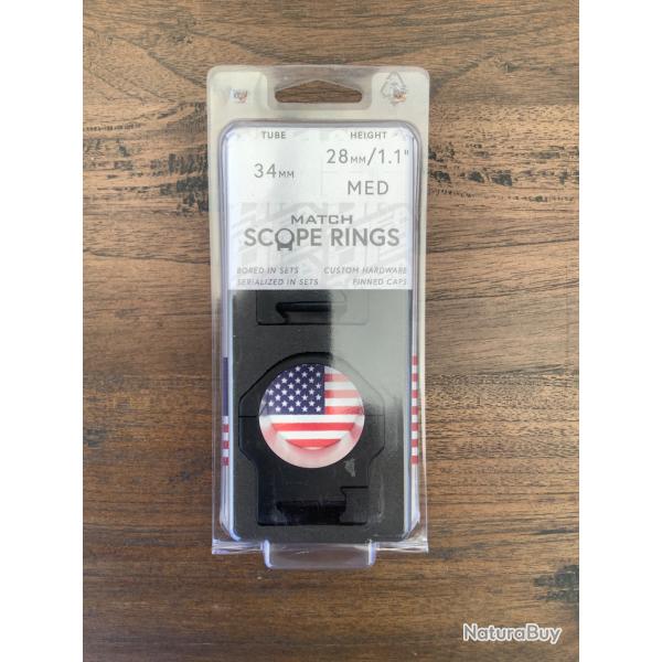 Colliers AREA 419 MATCH SCOPE RINGS 34mm