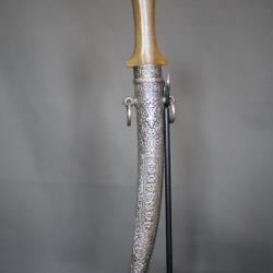 Dague Marocaine Dite Koumya, Argent et Corne Blonde - Maroc, fin 19&egrave;me d&eacute;but 20&egrave;me si&egrave;cle  (4)