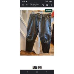 Pantalon de chasse en cuir