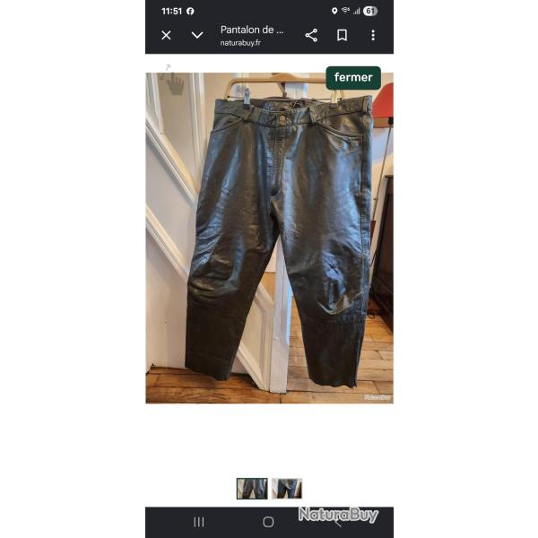 Pantalon de chasse en cuir