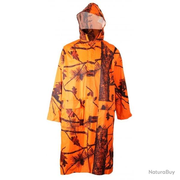 MANTEAU LONG CAMOUFLAGE ORANGE L Orange