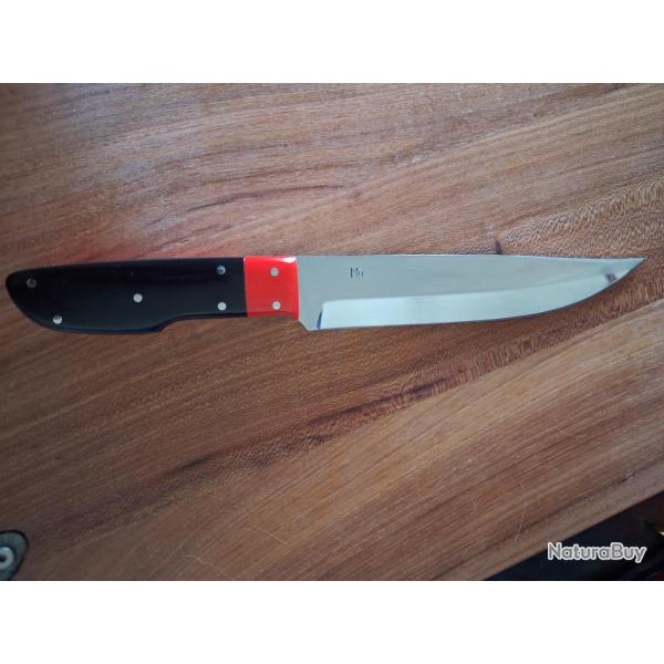 Couteau , G�rard Masse , lame de 17,5 CMS manche en micarta