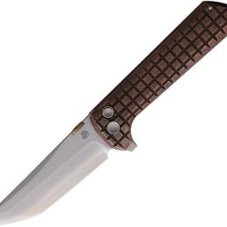Couteau North Mountain Blade Chop2 Lame Acier SLD-Magic Manche Cuivre Button Lock NMB2406CUG