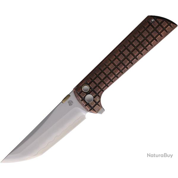 Couteau North Mountain Blade Chop2 Lame Acier SLD-Magic Manche Cuivre Button Lock NMB2406CUG