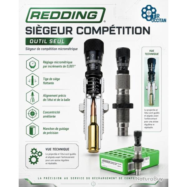260 R - Si�geur Comp�tition Redding - positionneur de balle microm�trique