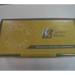 1 BOITE DE 20 MUNITIONS SOLOGNE KLASSIC CALIBRE 222REM SUBSONIQUE 45 GR / 2.9G NEUVE
