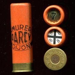 Cal. 16 centrale - ARMURERIE DARCY DIJON - carton orange MGM - culot 8 mm