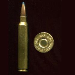 .300 Remington Ultra Magnum - &eacute;tui laiton 72.4 mm - balle cuivre pointe plomb