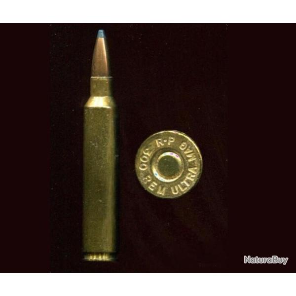 .300 Remington Ultra Magnum - �tui laiton 72.4 mm - balle cuivre pointe plomb
