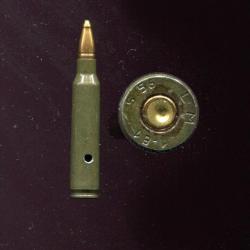 5.56 x 45 pour FAMAS - France - TRES RARE catouche de surpression - balle sp&eacute;ciale