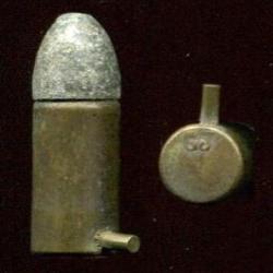 7 mm &agrave; broche - balle plomb - marquage en relief : GJ