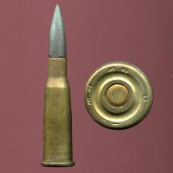 8 mm Lebel tra&ccedil;ante - balle cuivre &eacute;tam&eacute;e - Cartoucherie de Toulouse