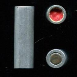 8 mm schuler &agrave; gaz RARE - &eacute;tui aluminium de 25,4 mm - amorce laiton - opercule rouge