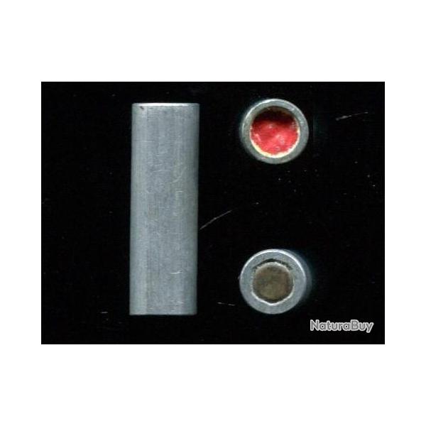 8 mm schuler � gaz RARE - �tui aluminium de 25,4 mm - amorce laiton - opercule rouge
