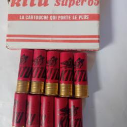 Bo&icirc;te de10 belles cartouches anciennes cal 16"KITU SUPER  65" douilles cartons