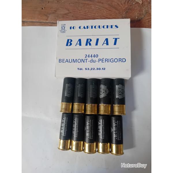 Bo�te de 10 cartouches anciennes ELEY cal 12 douilles cartons