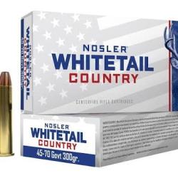 45/70 Govt 300gr whitetail country nosler cartouches munitions bte20
