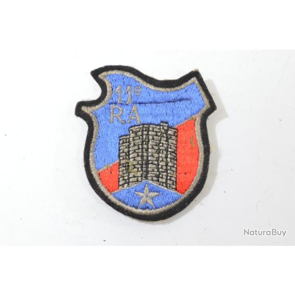 Insigne patch Arm�e Fran�aise 11e RA R�giment d'Artillerie, ann�es 1980