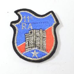 Insigne patch Arm&eacute;e Fran&ccedil;aise 11e RA R&eacute;giment d'Artillerie, ann&eacute;es 1980 patch