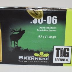 boite de 20 cartouches, Brenneke , cal 30-06 ogive TIG 150 grains