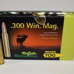 boite de 20 cartouches, Brenneke , cal 300 win mag ogive TOG 165 grains
