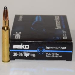 Boite 20 cartouches SAKO 30-06 Hammerhead 220 grains