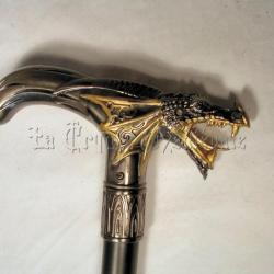 Canne Dragon d&eacute;montable/Gothique fantastique