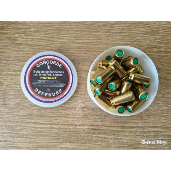 Munitions pour pistolet d'alarme