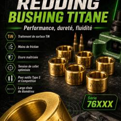 .258 -Bushing Titane Redding - Bague de recalibrage de collet
