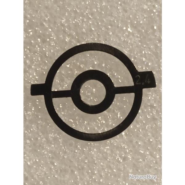 Insert guidon Ansch�tz en 2,4mm m�tal